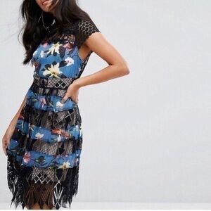 Foxiedox Adriana Lace Panel Dress